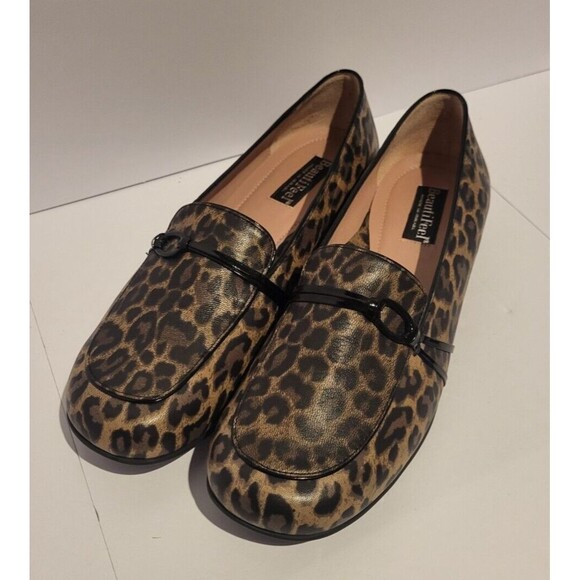 New Beautifeel 41 Leopard Animal Print Slip On Loafers Women's Soft Leather $400 - Picture 3 of 16
